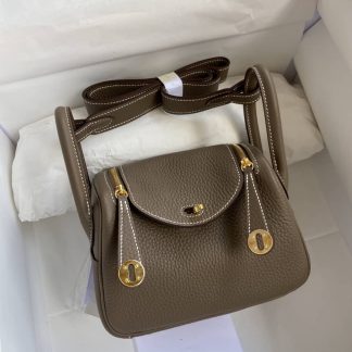 Replica Hermes Mini Lindy Clemence Leather Bag