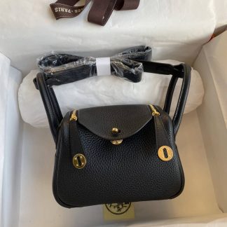 Replica Hermes Mini Lindy Clemence Leather Bag