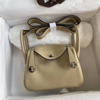 Replica Hermes Mini Lindy Clemence Leather Bag