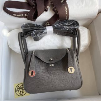 Replica Hermes Mini Lindy Clemence Leather Bag