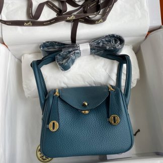 Replica Hermes Mini Lindy Clemence Leather Bag