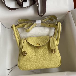 Replica Hermes Mini Lindy Clemence Leather Bag