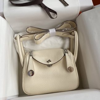 Replica Hermes Mini Lindy Clemence Leather Bag