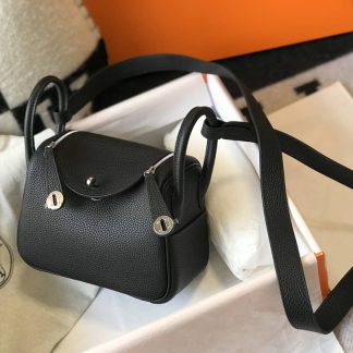 Replica Hermes Mini Lindy Clemence Leather Bag