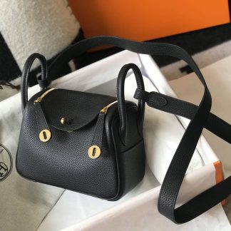 Replica Hermes Mini Lindy Clemence Leather Bag