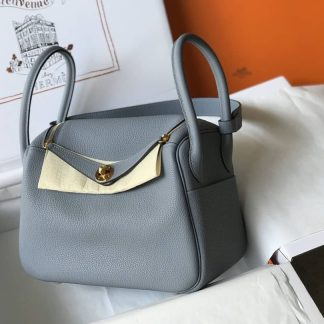 Hermes Lindy 30 Clemence Leather Bag