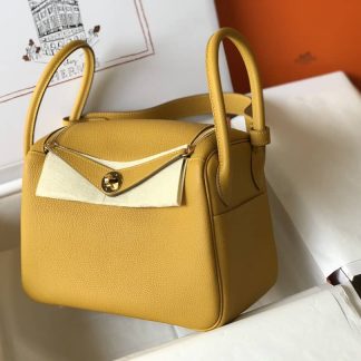 Hermes Lindy 30 Clemence Leather Bag