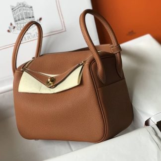 Hermes Lindy 30 Clemence Leather Bag