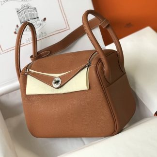 Hermes Lindy 30 Clemence Leather Bag