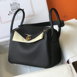 Hermes Lindy 30 Clemence Leather Bag