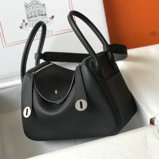 Hermes Lindy 30 Clemence Leather Bag