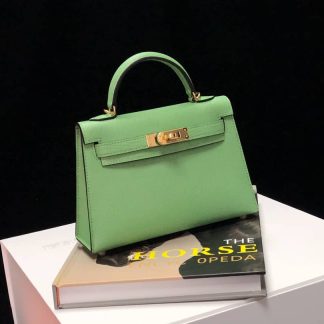 Replica Hermes Mini Kelly Chevre Mysore Leather Bag